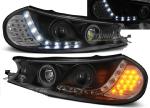 Paire de feux phares Ford mondeo 96-00 Daylight led noir