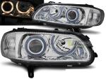 Paire de feux phares Opel Omega B 94-99 angel eyes chrome