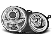 Paire de feux phares VW Polo 9N 01-05 angel eyes chrome