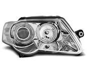 Paire de feux phares VW Passat B6 3C de 2005 a 2010 angel eyes chrome