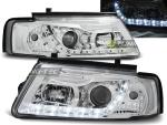 Paire de feux phares VW Passat B5 96-00 Daylight led chrome