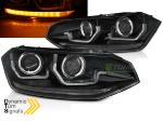 Paire de feux phares VW Polo 6 2G 17-21 LED Noir Dynamique