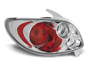 Paire de feux arriere design Peugeot 206 de 1998 a 2005 chrome