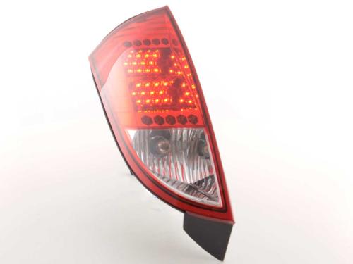 Paire de feux arrière Ford Focus 1998 a 2004 Rouge Chrome Led