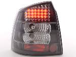 Paire de feux arrière Opel Astra G Berline 1998 a 2003 Noir Led