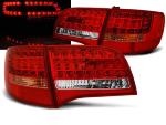 Paire de feux arriere Audi A6 C6 de 2005 a 2008 break LED rouge et blanc