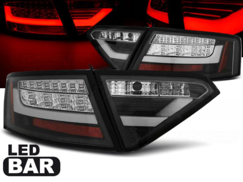 Paire de feux arriere Audi A5 2007 a 2011 LED BAR noir