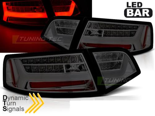 Paire de feux arriere Audi A6 berline 08-11 LED BAR fume