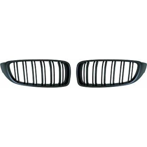 Grilles de Calandre BMW Serie 4 F32/F33/F36 2013 a 2020 Noir Mat