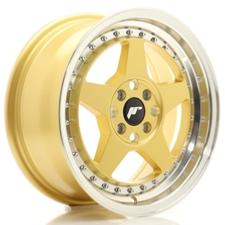 Jante JR Wheels JR6 16x7 ET35 - 4x100 - Gold Machined lip