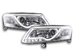 Paire de feux phares Daylight DRL Led Audi A6 C6/4F 2004-2008 Chrome