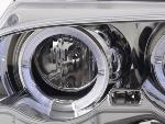 Paire de feux phares Angel Eyes BMW serie 3 E46 Coupe 98-02 chrome