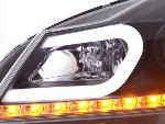 Paire de feux phares Daylight Led Mercedes Classe C W204 11-14 Noir