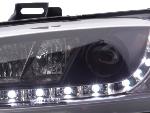 Paire de feux phares Daylight Led Fiat Stilo de 01-07 Noir