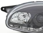 Paire de feux phares Daylight Led Opel Corsa B de 94-00 Noir