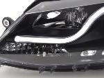 Paire de feux phares Daylight led DRL VW Jetta 6 11-17 Noir