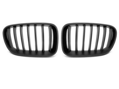 Paire de grilles de calandre BMW X3 F25 de 2010 a 07/2014 Noir mat