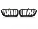 Grilles de calandre BMW serie 3 F30/F31 de 2011 a 2018 Noir brillant Double Barres