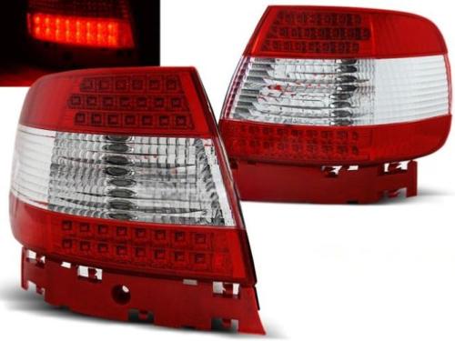 Paire de feux arriere Audi A4 berline de 1994 a 2000 LED rouge et blanc