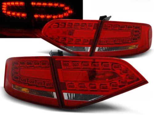 Paire de feux arriere Audi A4 B8 08-11 berline LED rouge blanc