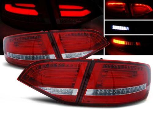 Paire de feux arriere Audi A4 B8 break de 2008 a 2011 full led rouge et blanc