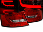 Paire de feux arriere Audi A6 C6 berline de 2004 a 2008 LED BAR rouge blanc