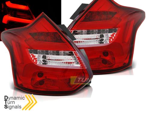 Paire feux arriere Ford Focus 3 11-14 LED BAR rouge blanc