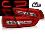 Paire de feux arriere Mitsubishi Lancer 8 08-11 LED BAR rouge blanc