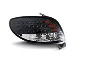 Paire de feux arriere Peugeot 206 98-06 LED noir