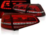 Paire de feux arriere VW Golf 7 13-17 rouge blanc led look GTI