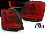 Paire de feux arriere VW Polo 6R 09-13 LED BAR rouge fume