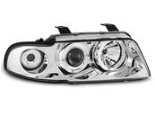 Paire de feux phares Audi A4 94-98 angel eyes chrome