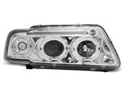 Paire de feux phares Audi A3 8L de 1996 a 2000 angel eyes chrome