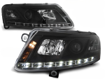 Paire de feux phares Audi A6 C6 de 2004 a 2008 Daylight DRL led Xenon noir