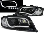 Paire de feux phares Audi A6 97-01 noir LTI DRL led