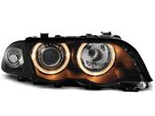 Paire de phares BMW serie 3 E46 Berline de 05/1998 a 08/2001 angel eyes noir