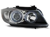 Paire de feux phares BMW serie 3 E90 05-08 angel eyes noir