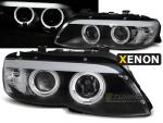 Paire de feux phares BMW X5 E53 03-06 angel eyes Xenon noir