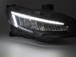 Paire de feux phares Honda Civic de 2016 a 2021 FULL LED DRL Dyn Noir