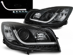 Paire de feux phares Opel Insignia de 2008 a 2012 LED LTI DRL noir