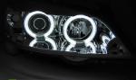 Paire de feux phares Opel Astra G 97-04 angel eyes CCFL chrome