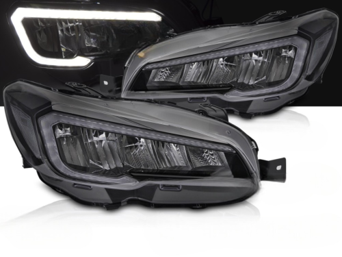 Paire Feux Phares Subaru WRX de 2014 a 2022 FULL LED DRL Dyn Noir