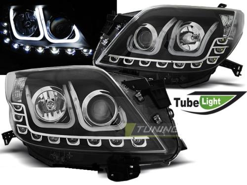 Paire de feux phares Toyota Land Cruiser 150 09-13 LTI led noir