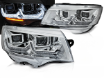 Paire de feux phares VW T6.1 de 2020 a 2022 LED DRL LTI Chrome