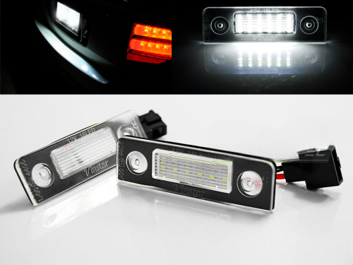 Paire feux de plaque Skoda Octavia/Roomster Led