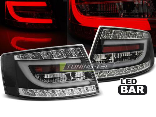 Paire de feux arriere Audi A6 C6 berline 04-08 LED BAR noir