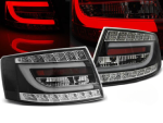 Paire de feux arriere Audi A6 C6 berline de 04/2004 a 2008 LED BAR noir