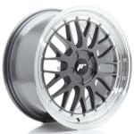 Jante JR Wheels JR23 18x8 ET20-42- 5 Trous sur mesure- Hyper Gray w/ Machined Lip