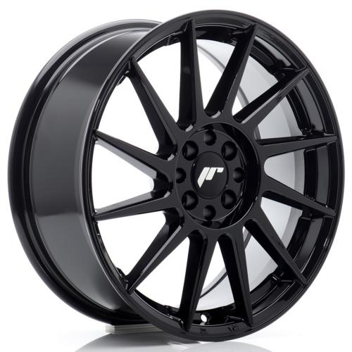 Jante JR Wheels JR22 17x7 ET40 - 5x100/114,3 - Noir Brillant