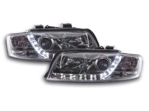 Paire de feux phares Daylight Led Audi A4 8E/B6 01-04 Chrome